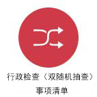 双随机抽查事项清单
