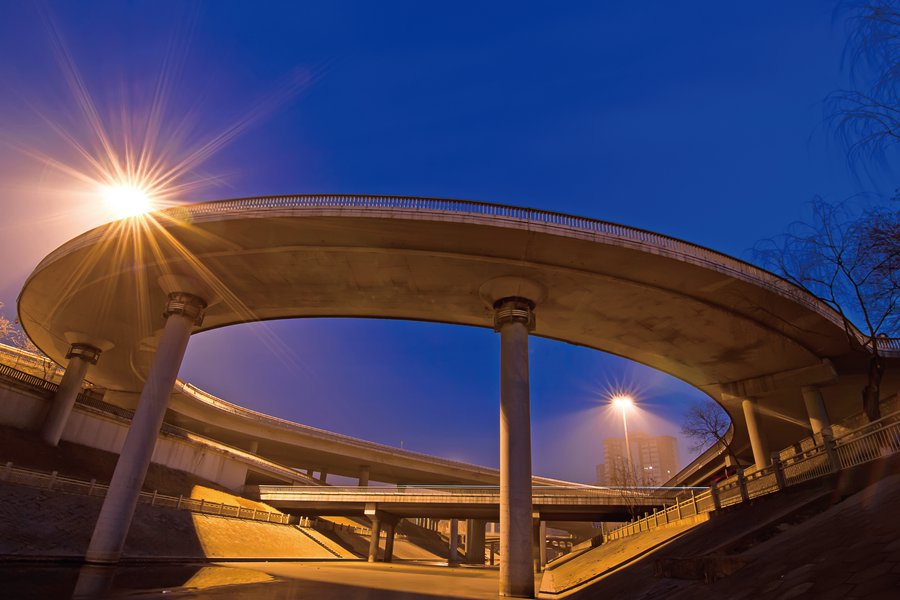 摄影图片：桥影