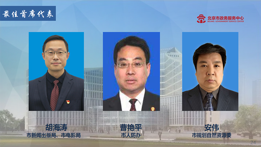 北京市人防办5人被评为“最佳首席代表”、政务服务“先进个人”