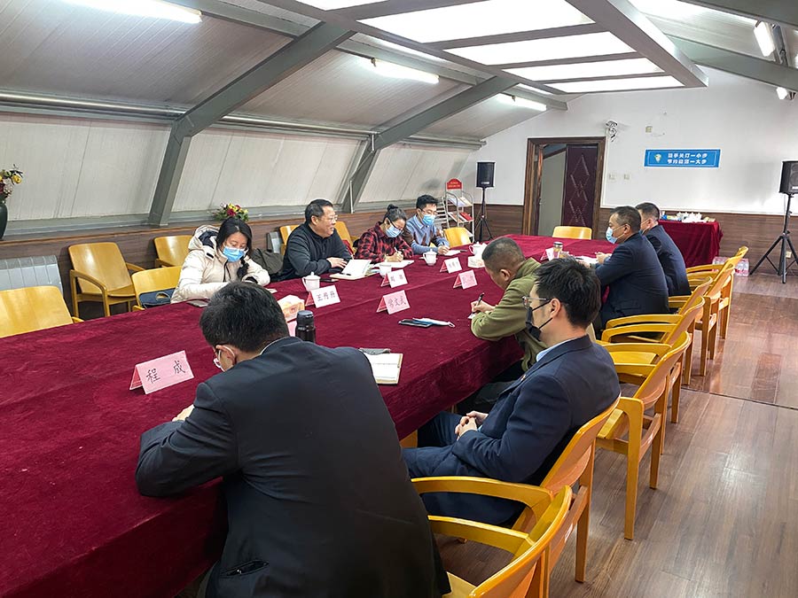 北京市人防工程监督站与来访中央国家机关人防办同志进行业务座谈交流